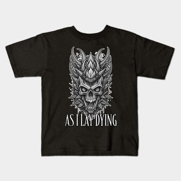 As I lay dying skull Kids T-Shirt by DeathAnarchy